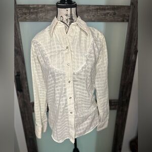 Rockmount Ranch Wear Pearl Snap Cream Shirt